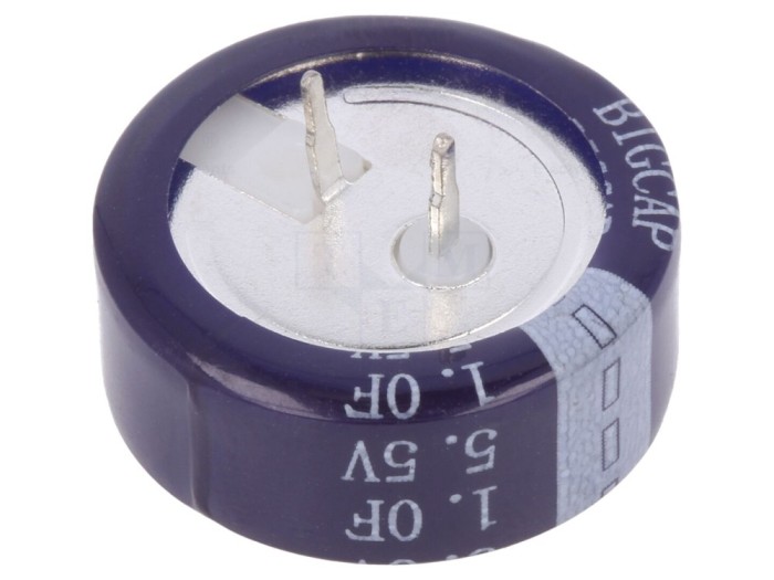 Supercondensator 1F 5.5VDC THT