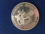 Moneda argint Canada 1 Dolar foto