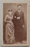 Cuplu din Romania, sfarsit secol XIX// CDV J. Kotecki Berlad, Barlad