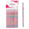 Set 15 Creioane Roz cu Unicorni și Radieră Albă - Creioane Grafit pentru Fete, Model Unicorn, Papetarie Birou, Standard CE