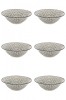 Set boluri, 6 piese, 1.65 L, Portelan, Negru