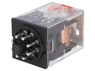 Releu Electromagnetic DPDT 24VAC 10A foto