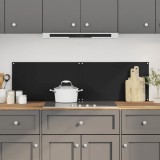 Gossi panou antistropi bucatarie 2 buc. negru 70x60cm sticla securiz.