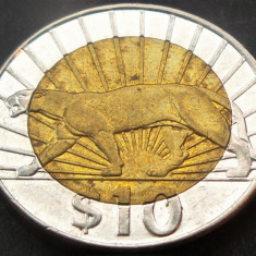 Moneda exotica bimetal 10 PESOS - URUGUAY, anul 2015 * cod 5064