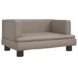 Cumpara ieftin Pat de caini, cappuccino, 60x40x30 cm, piele ecologica