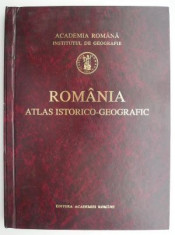 Romania atlas istorico-geografic (editie bilingva romana, franceza, engleza, germana) foto