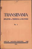 HST C1743 Transilvania Buletin de tehnică a culturii 1/1938
