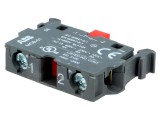 Element de contact 22mm NC pentru placa frontală Pini