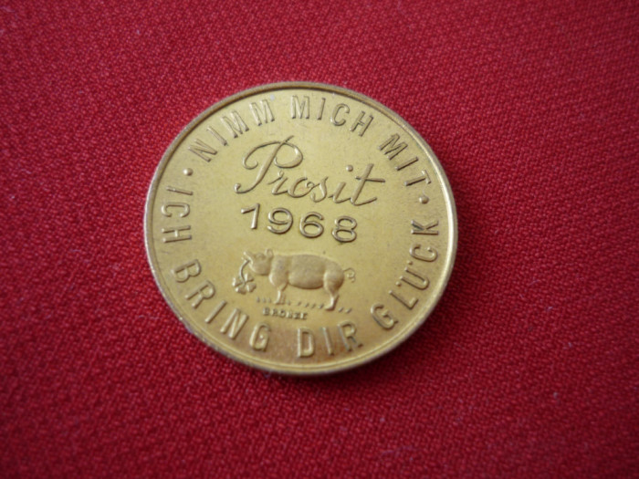 PROSIT 1968 TOKEN AUSTRIA, RARA