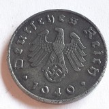 Moneda Germania Nazista 10 Reichspfennig 1940 J Hamburg, Colectie Numismatica