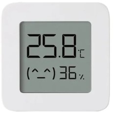 Senzor de temperatura si umiditate, Xiaomi Mi 2 cu afisaj digital, Bluetooth, Smart Home, Alb