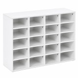 Pantofar model L cu compartimente individuale pentru depozitarea a pana la 20 perechi de pantofi,organizator practic pentru hol si dressing,acces us