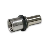 Pressfitting tranziție țeavă multistrat cu cupru 26x3 mm la 22 mm, nichelat, certificat DVGW și KIWA