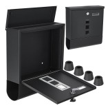 Cutie postala, 34 x 30.7 x 10 cm, negru, Geko G10923