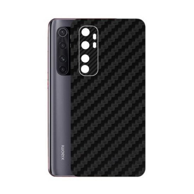 Set Folii Skin Acoperire 360 Compatibile cu Xiaomi Mi Note 10 Lite - ApcGsm Wraps Carbon Black foto