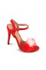 PDS72-3 Sandale cu toc accesorizate cu puf in fata, 36, 37, 39