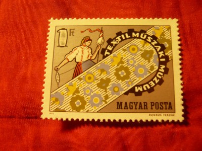 Serie 1 valoare Ungaria 1972 - Muzeul Tehnicii Textile foto