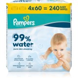 Pampers 99% Water Baby Wipes Servetele umede pentru copii 4x60 buc