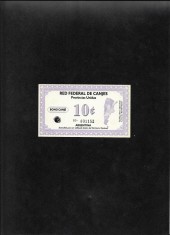 Rar! Argentina tichet 10 centavos Red federal de canjes seria031152