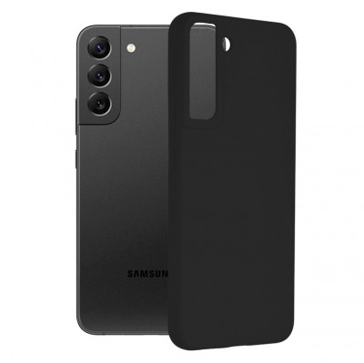 Husa pentru Samsung Galaxy S22 Plus 5G, Techsuit Soft Edge Silicone, Black foto