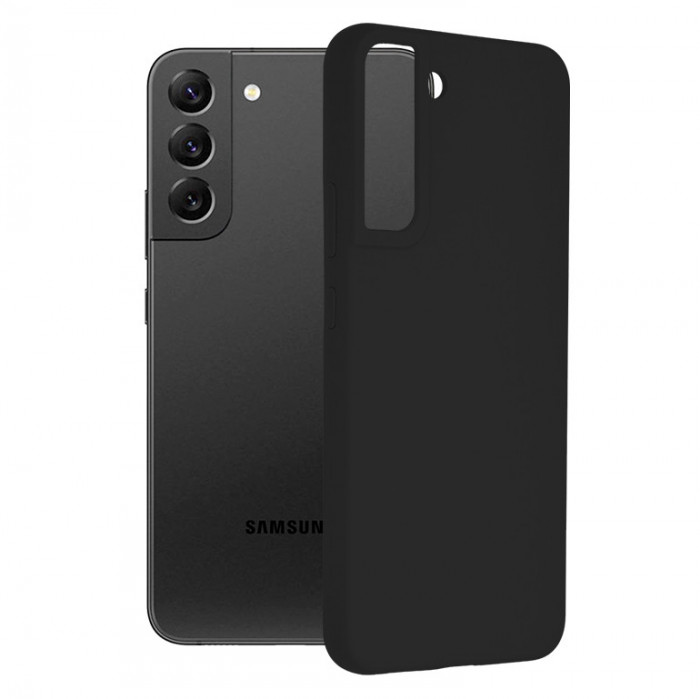 Husa pentru Samsung Galaxy S22 Plus 5G, Techsuit Soft Edge Silicone, Black