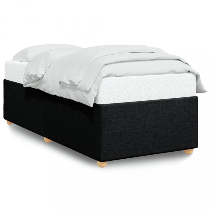Gossi cadru de pat, negru, 90x190 cm, material textil