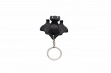 Bat keychain phone stand - Negru