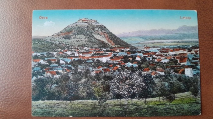 Carte postala, Deva vedere generala, perioada interbelica