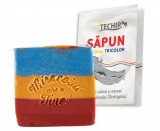 SAPUN NATURAL TRICOLOR 120GR, Techir