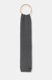 United Colors of Benetton esarfa de lana culoarea gri, neted, 1344UU00N