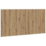 Cumpara ieftin Tablie de pat cu LED, stejar artizanal, 160x1,5x80 cm, lemn