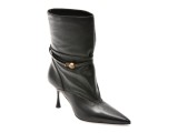 Botine elegante EPICA PREMIUM negre, 01373TB, din piele naturala