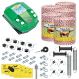 Pachet gard electric complet 5000&nbsp;m, 7,2&nbsp;Joule, pentru animale domestice, AgroElectro