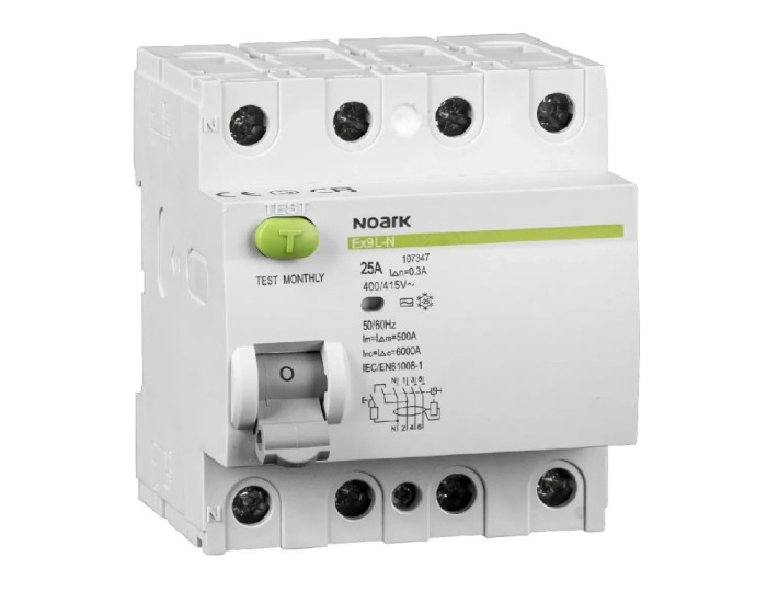 Siguranta Diferential 16A 4P 30mA 6kA Noark Ex9L-N 108360