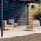 Gossi set mobilier gradina cu perne, 4 piese, gri, lemn de pin