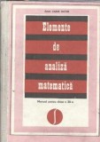 Elemente de analiza matematica. Manual pentru clasa a XII-a - Caius Iacob