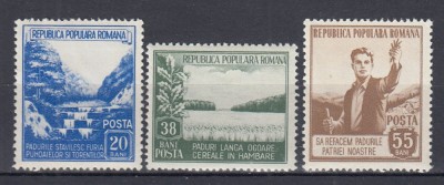 ROMANIA 1953 LP 348 LUNA PADURII SERIE MNH foto