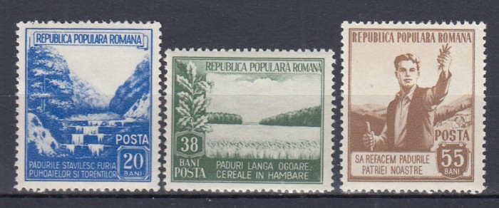 ROMANIA 1953 LP 348 LUNA PADURII SERIE MNH