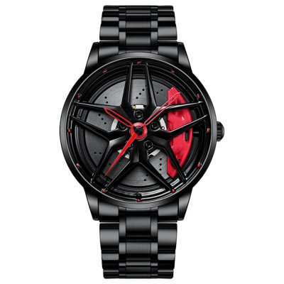 Ceas sport pentru pasionatii auto, moto, atv, ssv, model &amp;quot;gt-borbet 1471&amp;quot;, culoare rosu + negru foto