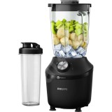 Blender Philips Seria 3000 ProBlend Crush Tech HR2291/41, 600W, 1.25l, 2 viteze + Pulse, Negru