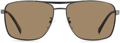 Ochelari de Soare POLAROID PLD 2136/G/S/X R80/SP, 61mm, Argintiu-Maro foto