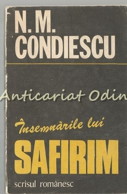 Insemanarile Lui Safirim - N. M. Condiescu