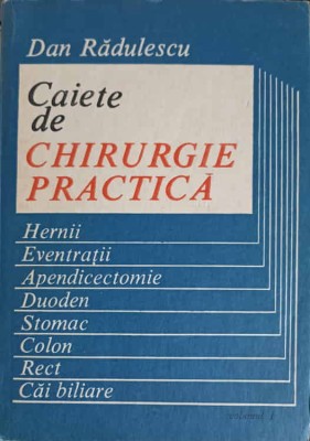 CAIETE DE CHIRURGIE PRACTICA VOL.1-DAN RADULESCU-272447 foto