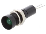 Lampă LED Verde 12VDC &Oslash;8mm pt. PCB