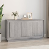 Dulap Gossi Gri Sonoma 102x35x55 cm Lemn prelucrat Comoda Living Hol
