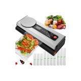 Aparat vidat profesional RUHHY 22533, vidare sticle si caserole, bara lipire, 5 pungi/ 9 incluse, otel inoxidabil