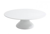 Suport tort cu picior, melamina alba, 30.5 cm