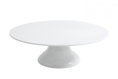 Suport tort cu picior, melamina alba, 30.5 cm foto