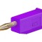 Mufă Banană 2mm 10A Violet Aurit