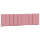 Cumpara ieftin Perna tablie de pat, Hanko, roz, 180 cm, catifea